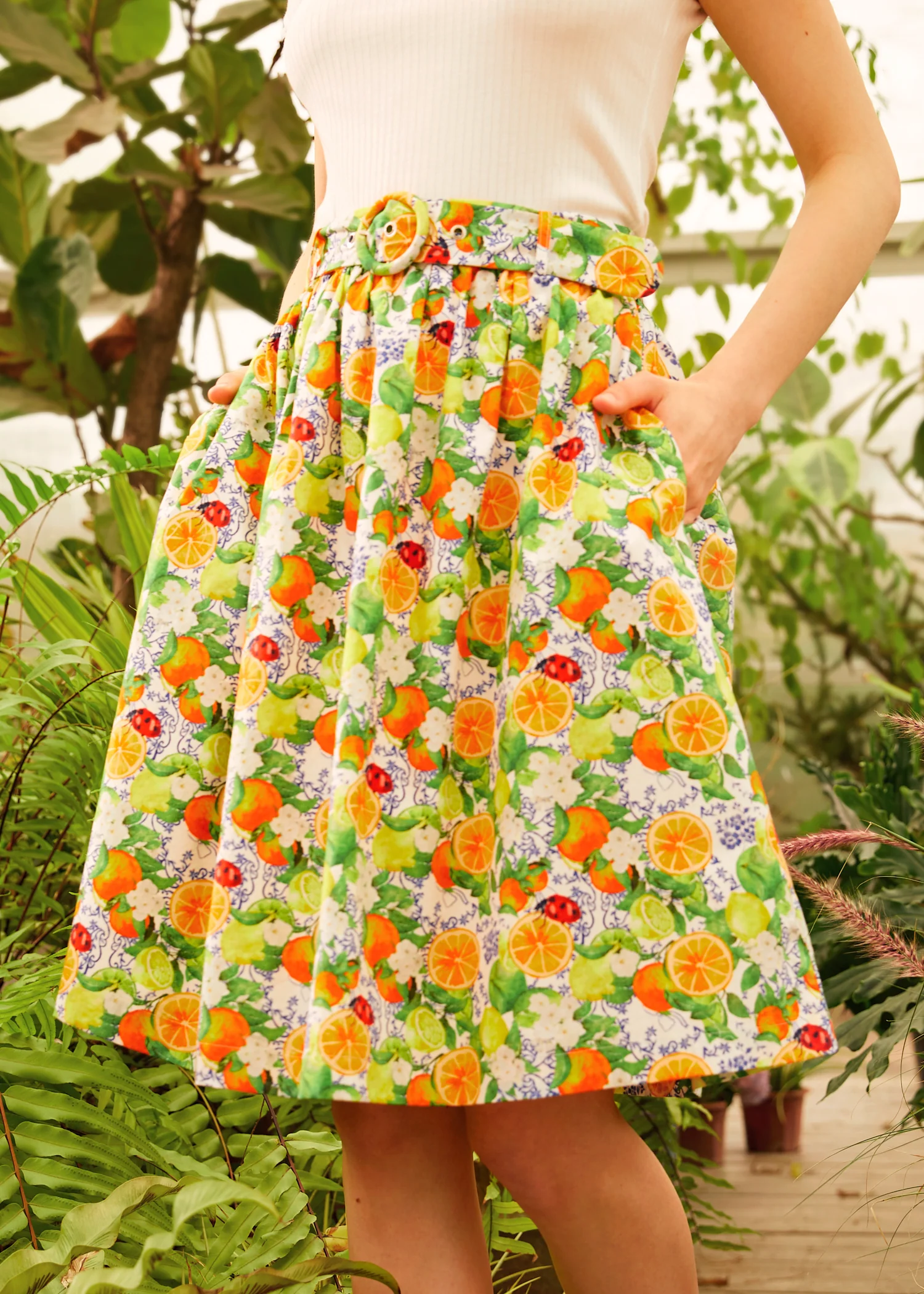 Twirl-Worthy Charm Midi Skirt - Image 4