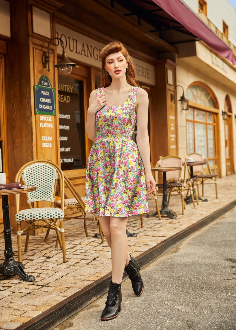 Bunnies Shorter Length Fit & Flare Dress - Image 2