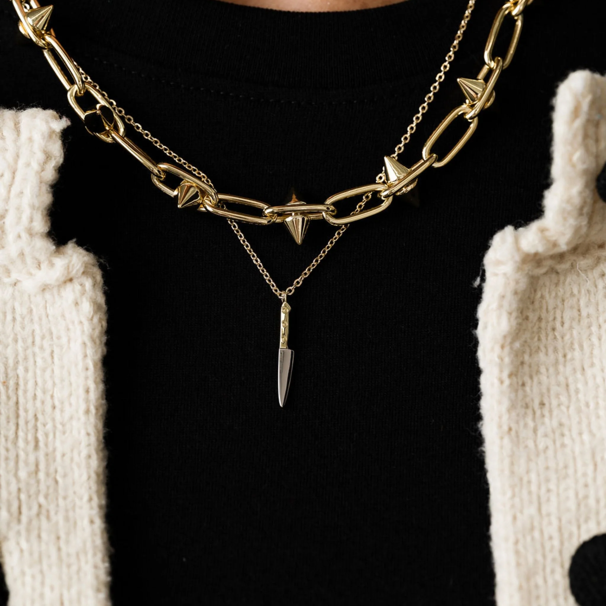 Butcher Knife Charm Necklace - Image 2