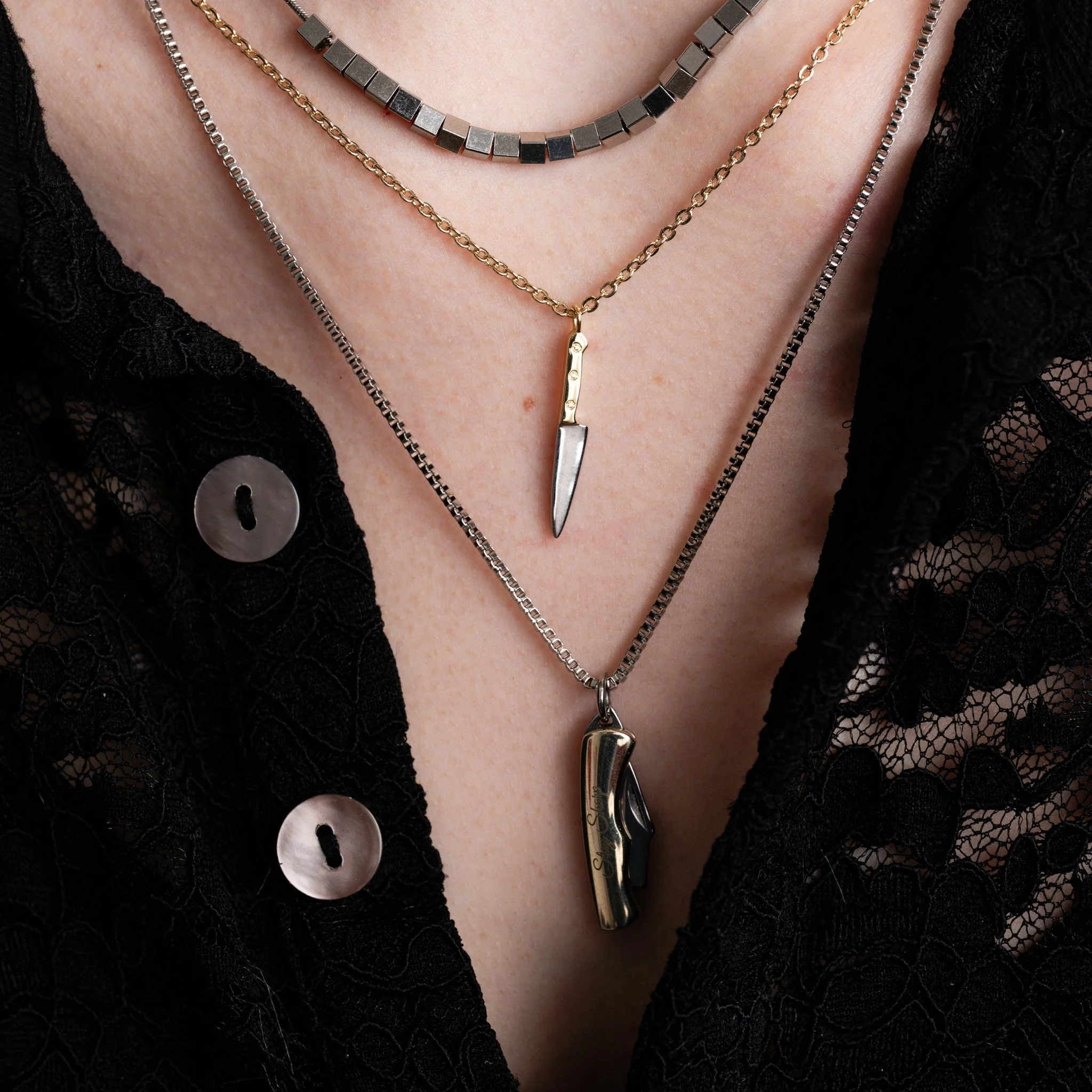 Butcher Knife Charm Necklace - Image 4