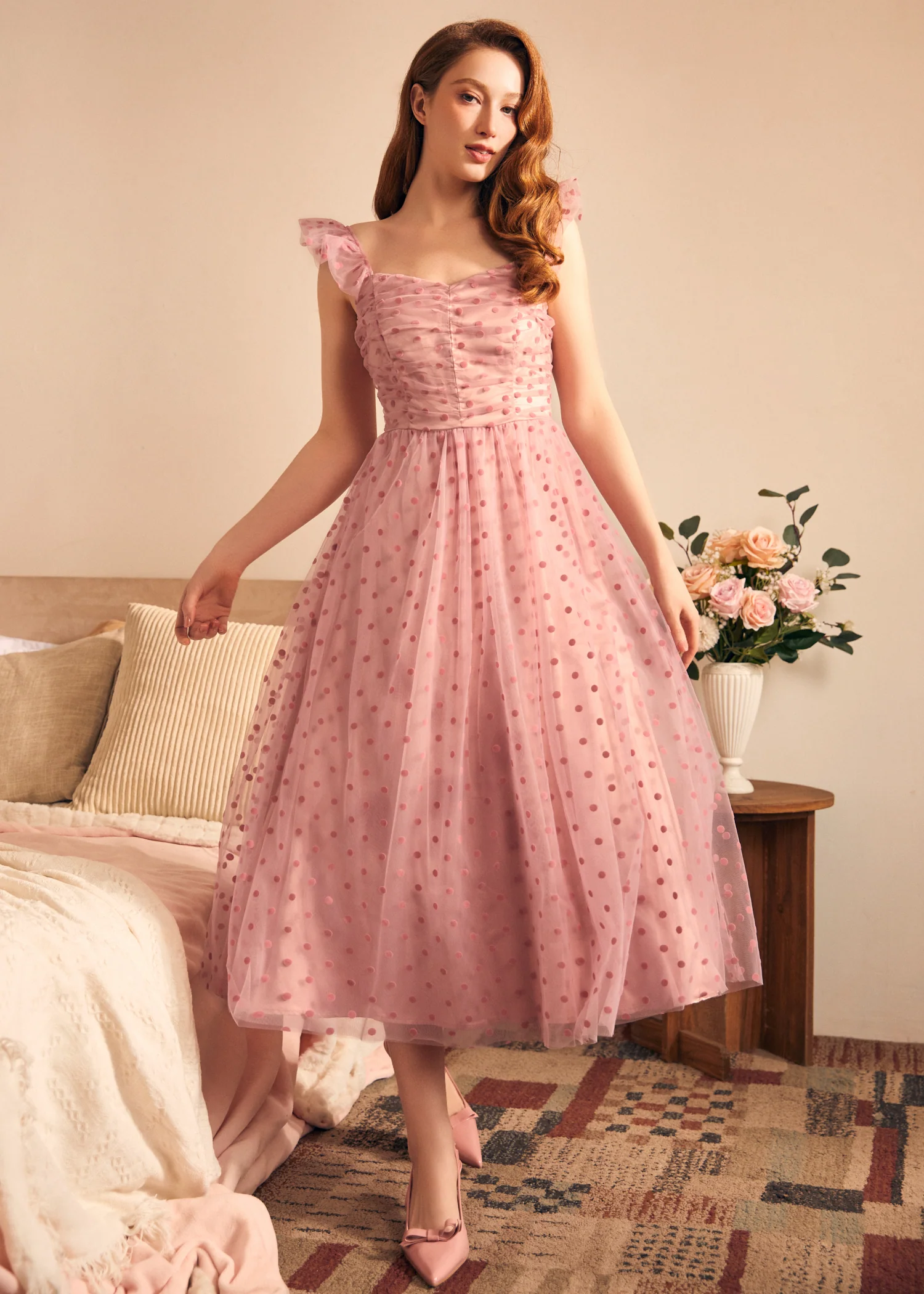 Midsummer Flutter Fit & Flare Dress - Image 3