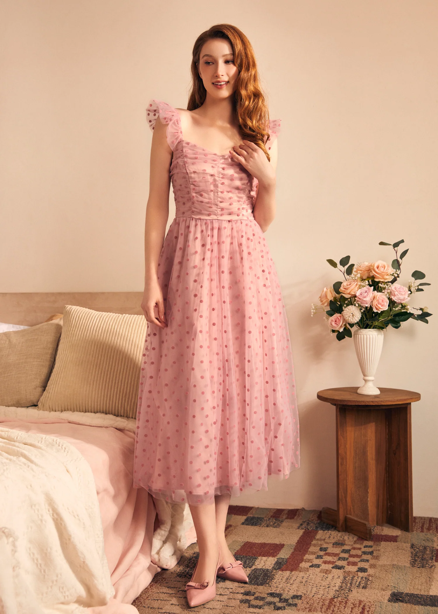 Midsummer Flutter Fit & Flare Dress - Image 4
