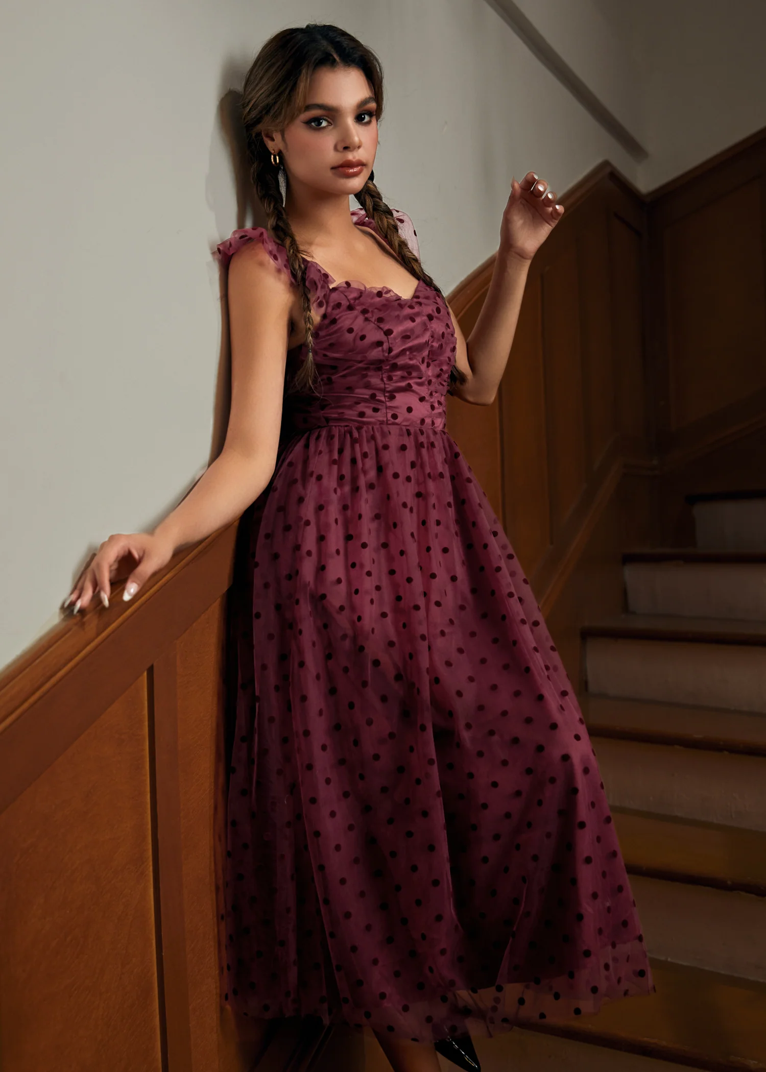 Midsummer Flutter Fit & Flare Dress - Image 4