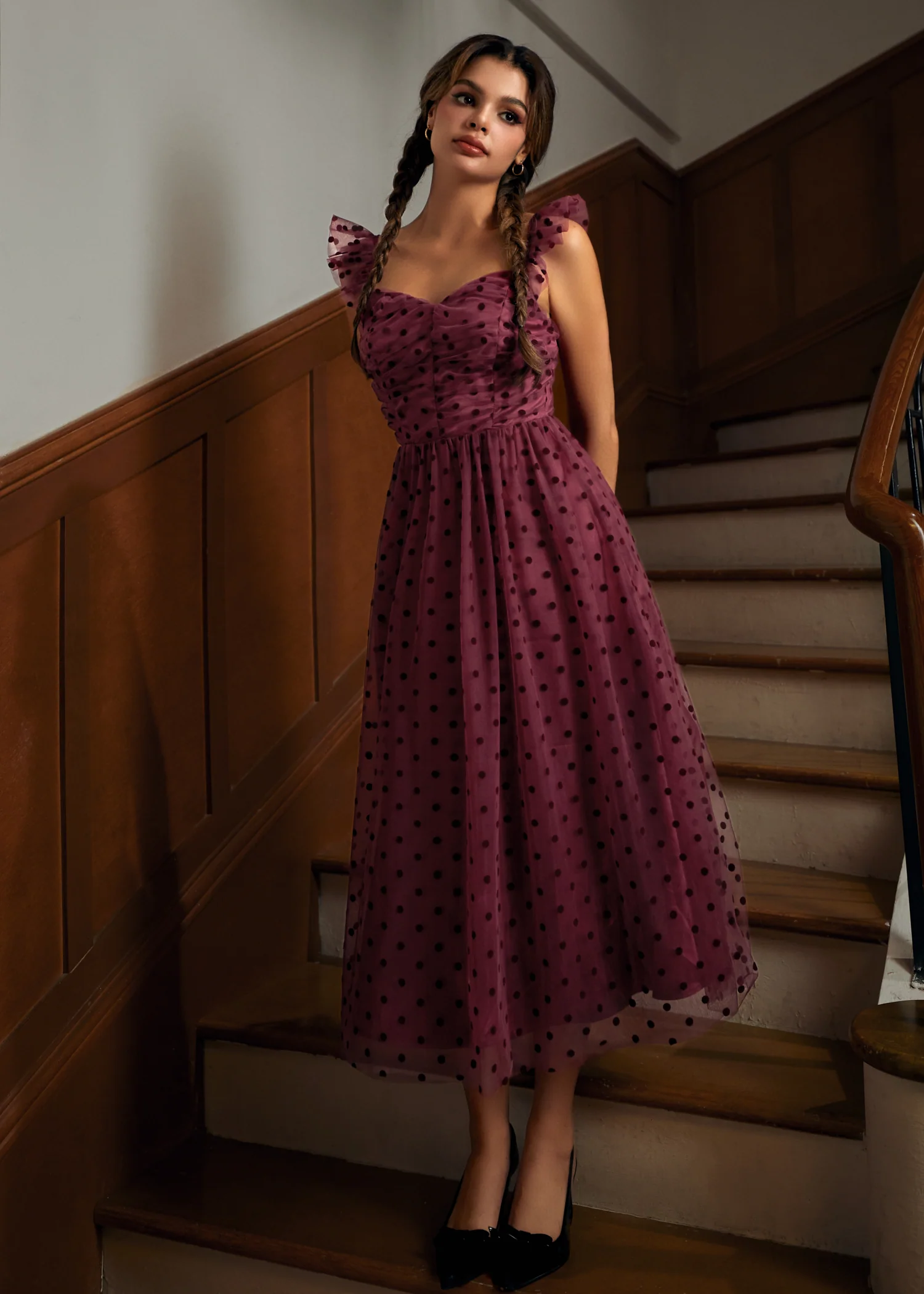 Midsummer Flutter Fit & Flare Dress - Image 5
