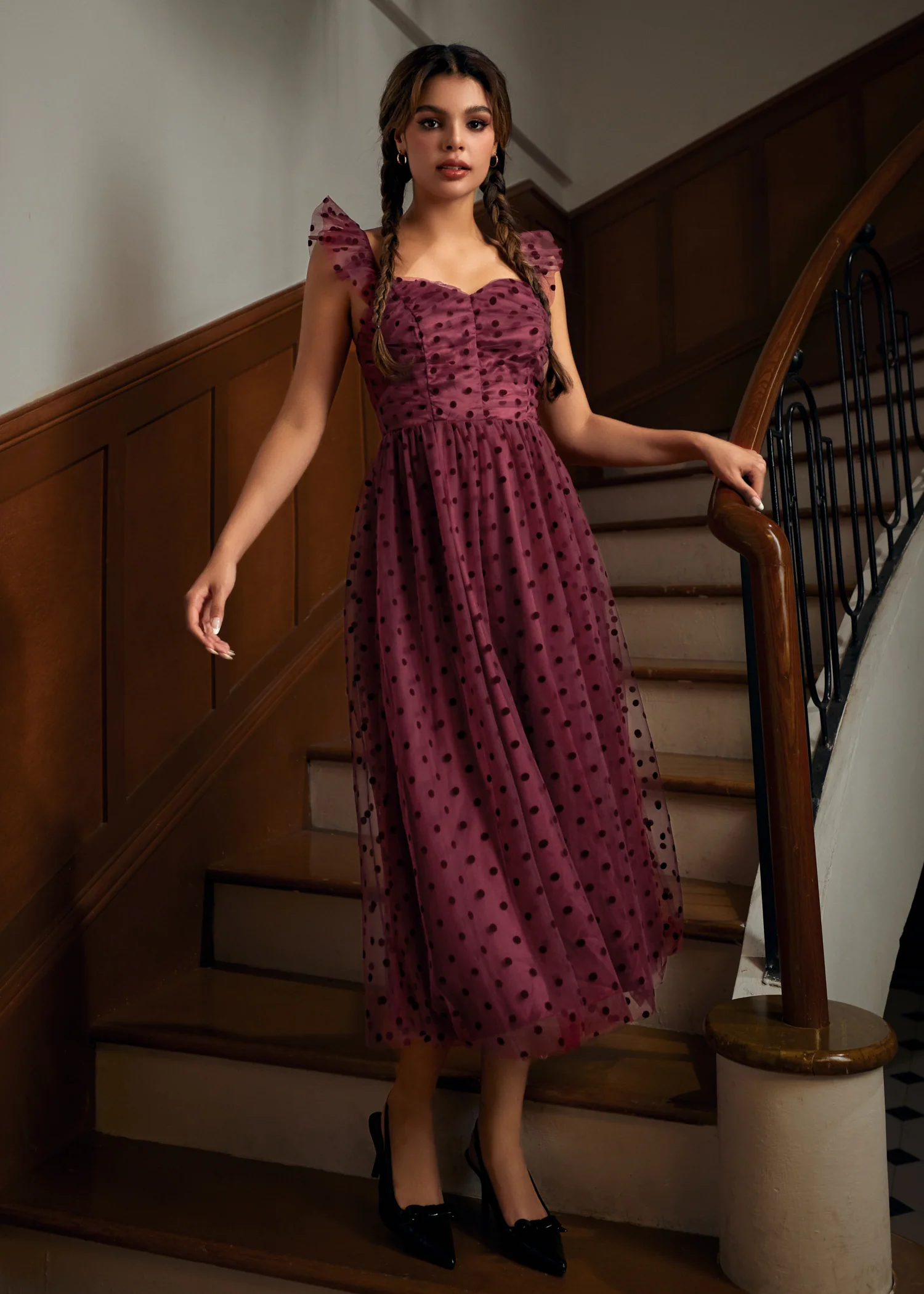 Midsummer Flutter Fit & Flare Dress - Image 6