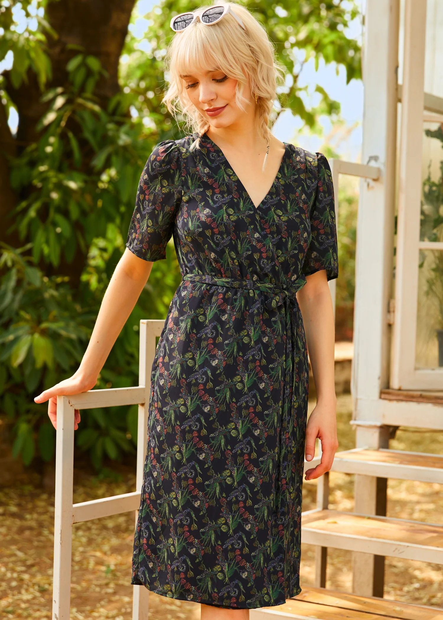 The Sunday Soirée Faux Wrap Dress - Image 3