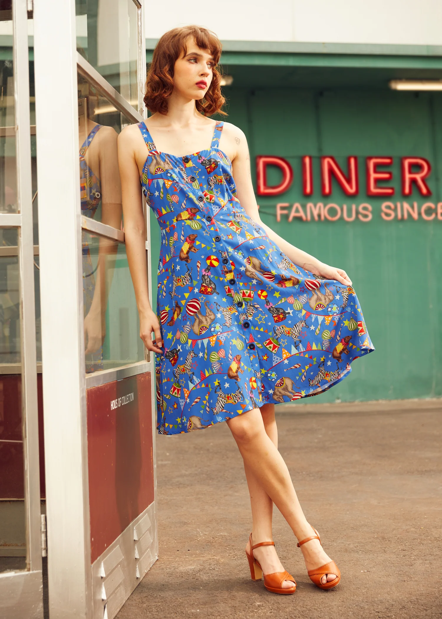 Sun-Kissed Stroll Fit & Flare Dress - Image 3