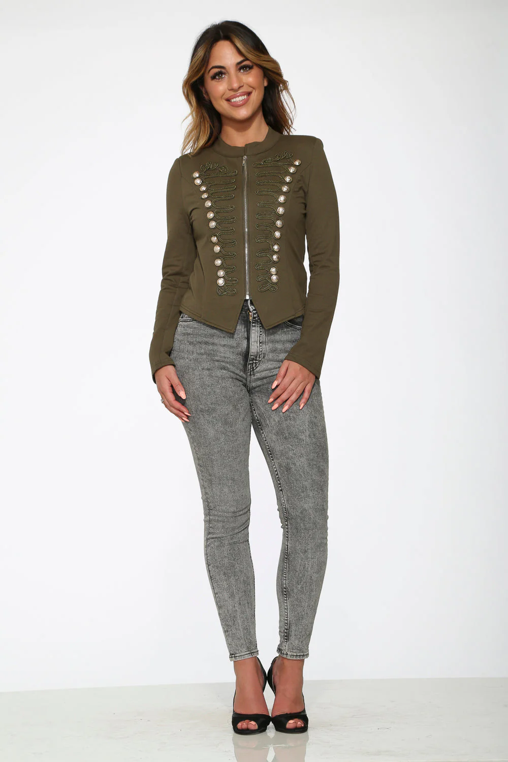 Olive Military Jacket - Image 3