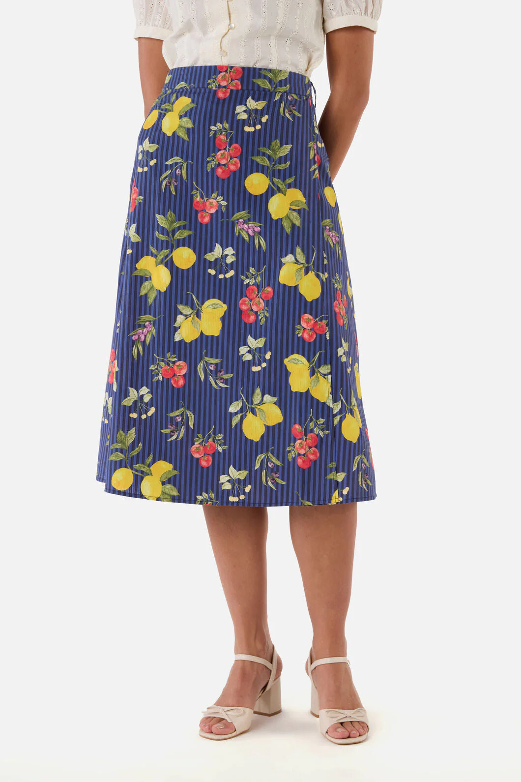 Carla Picnic Midi Wrap Skirt - Image 3