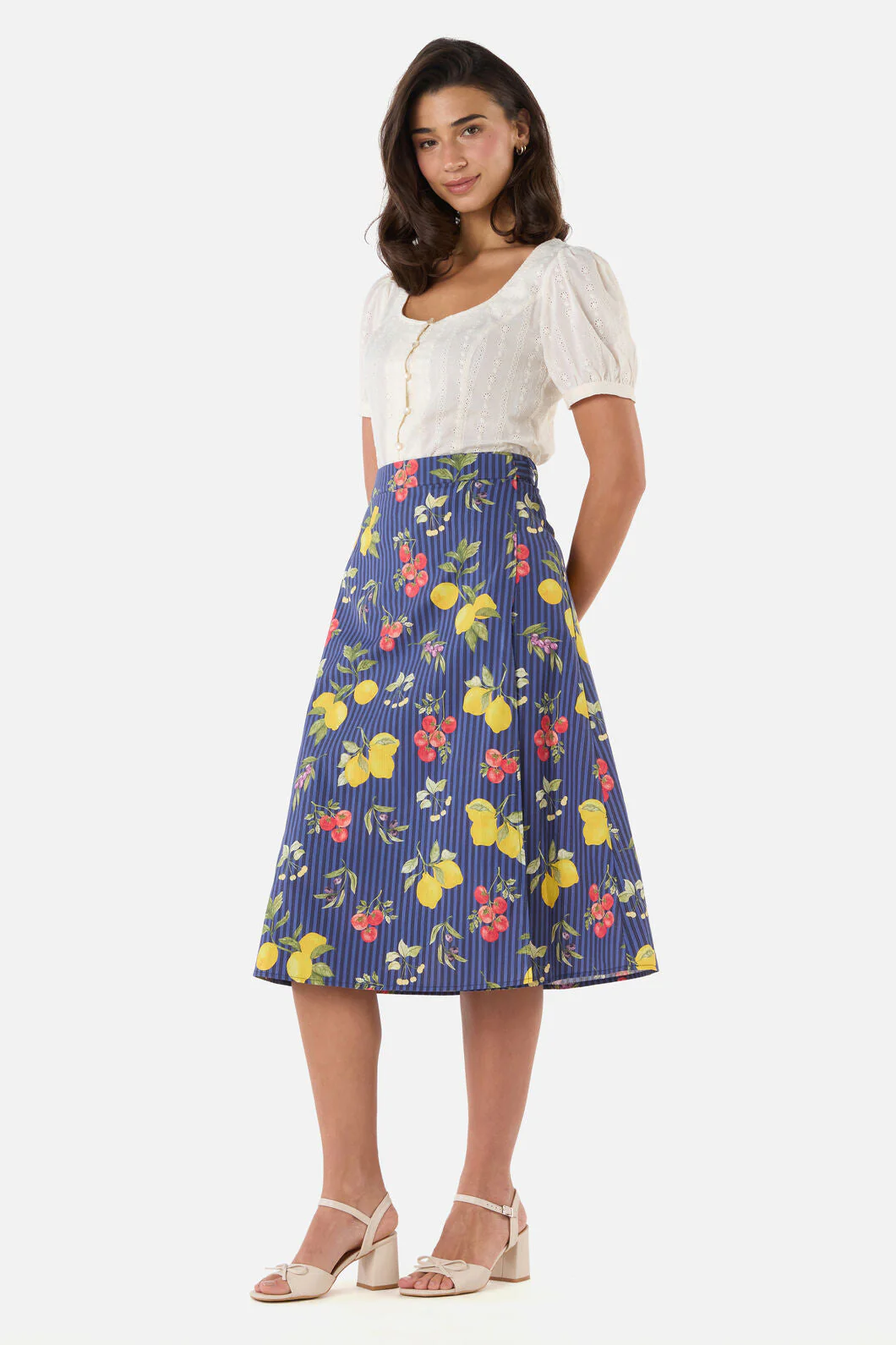 Carla Picnic Midi Wrap Skirt - Image 4