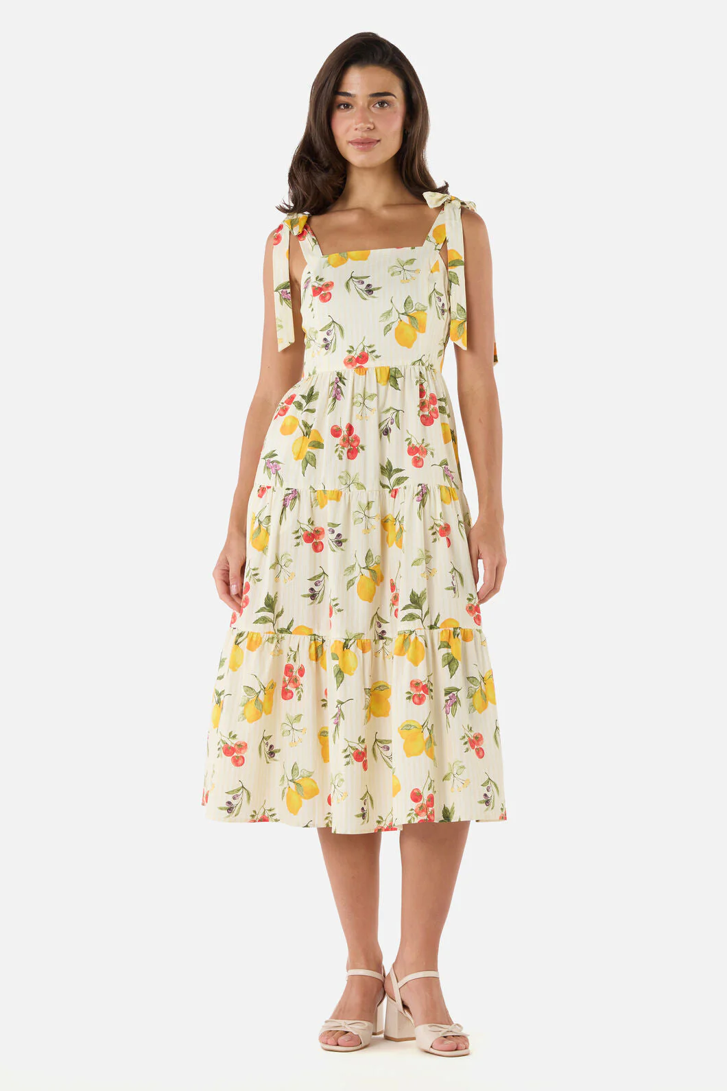 Carla Picnic Tiered Midi Dress - Image 3