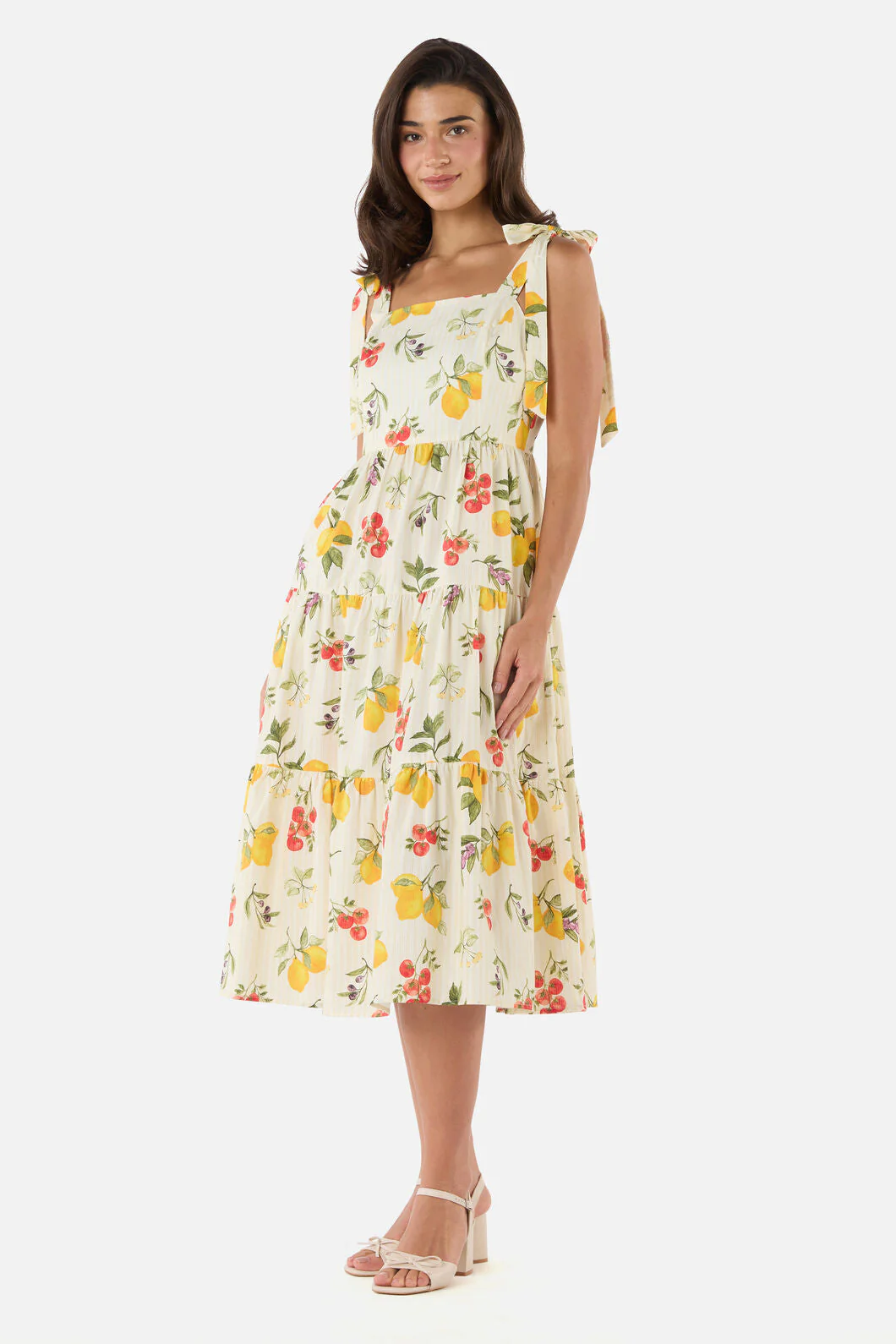 Carla Picnic Tiered Midi Dress - Image 4