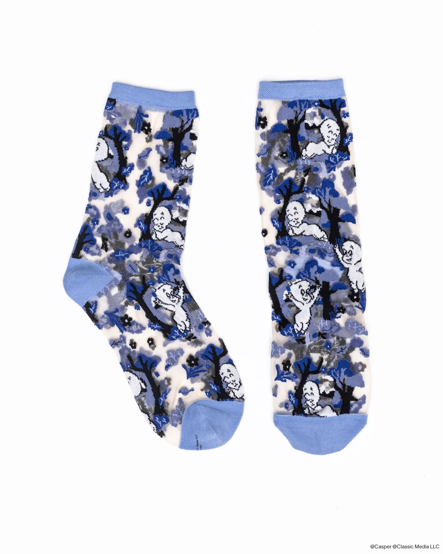 Casper and Trees Sheer Crew Sock - Image 3