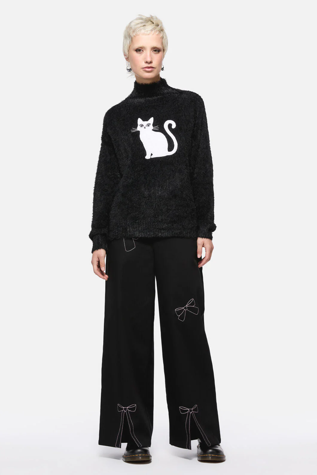 Catkins Boucle Knit Sweater - Image 7
