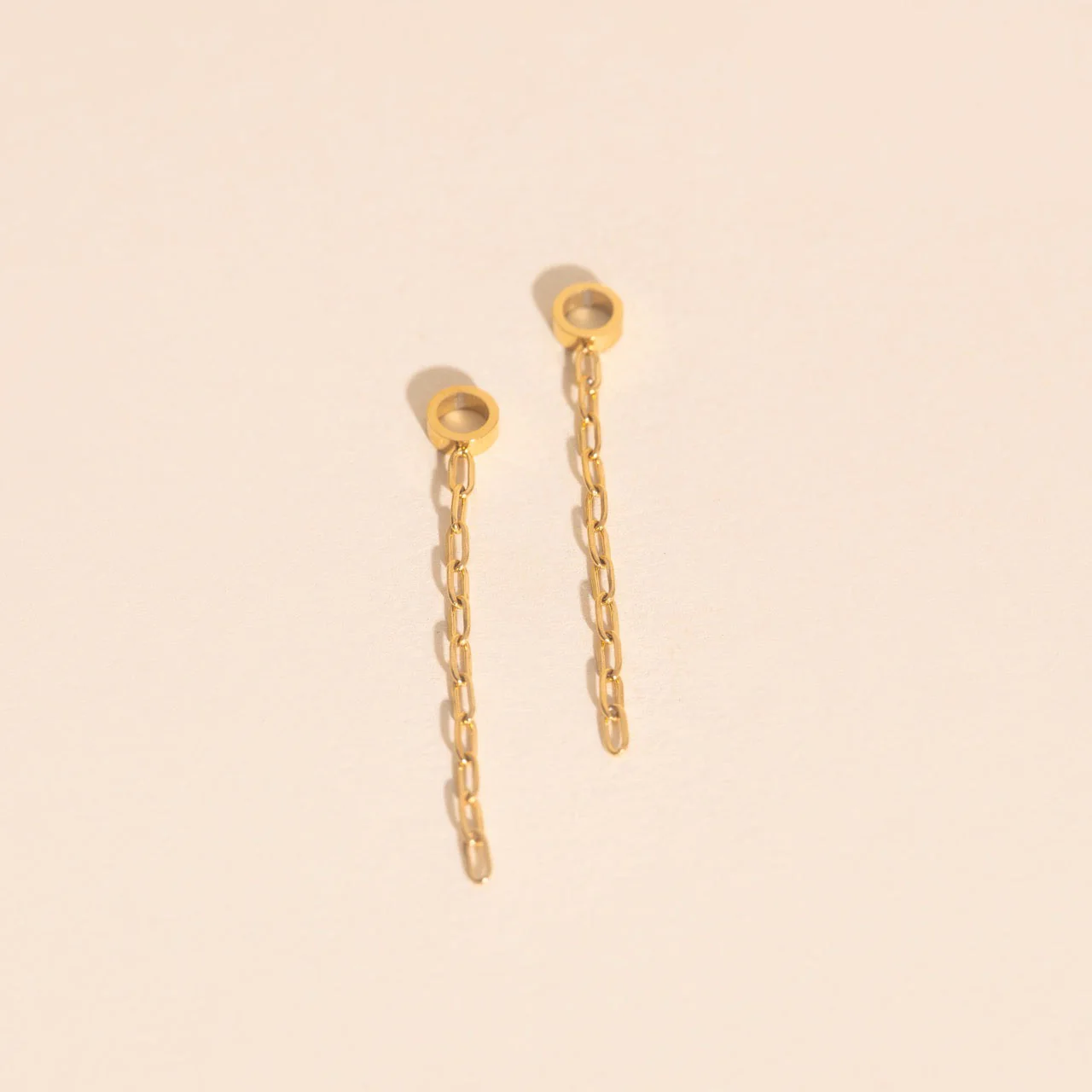 Chain Huggie Hoop Charms