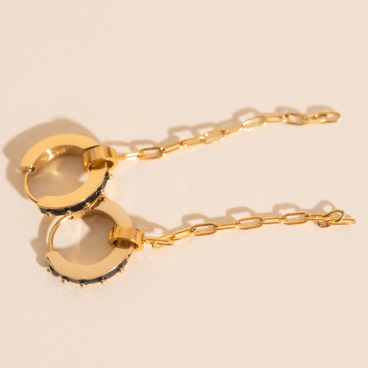 Chain Huggie Hoop Charms - Image 2