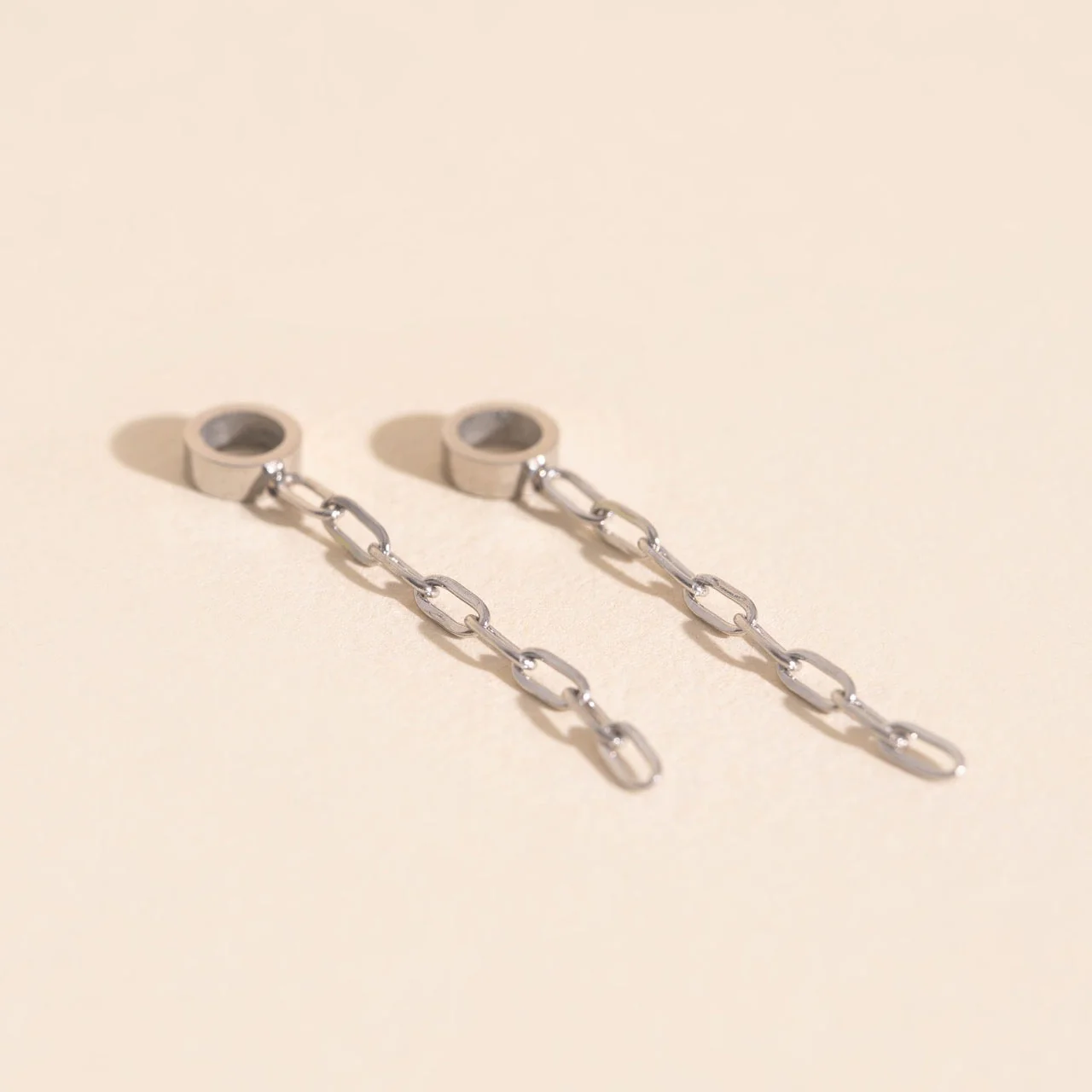 Chain Huggie Hoop Charms - Image 4