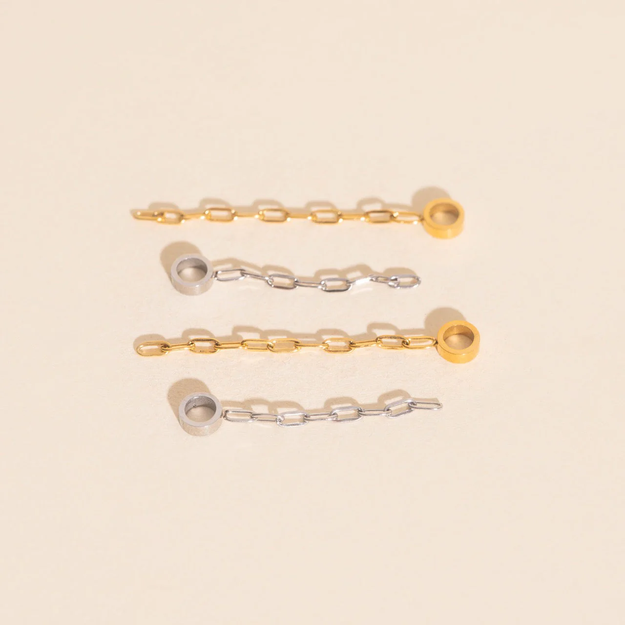 Chain Huggie Hoop Charms - Image 7