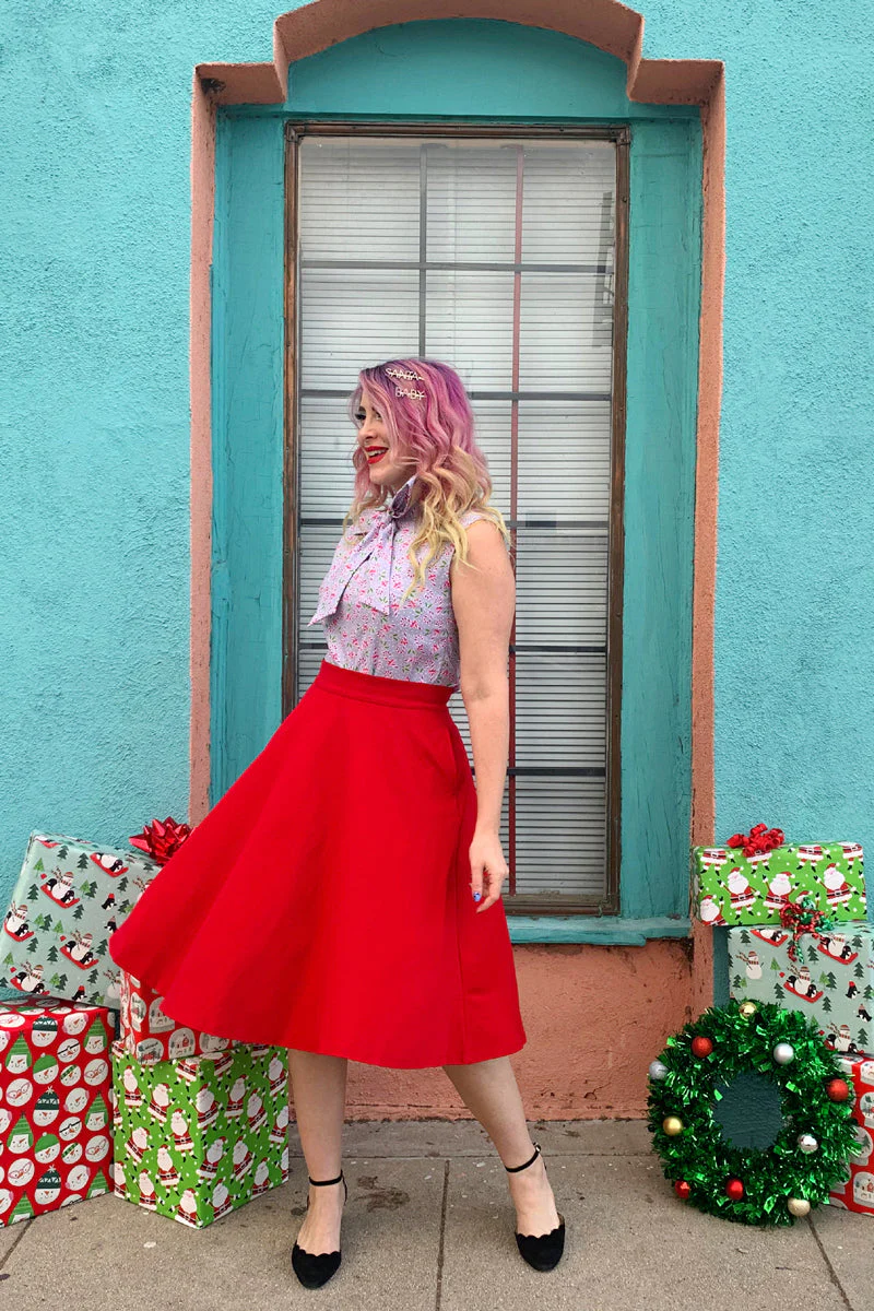Charlotte Skirt in Red - Image 3