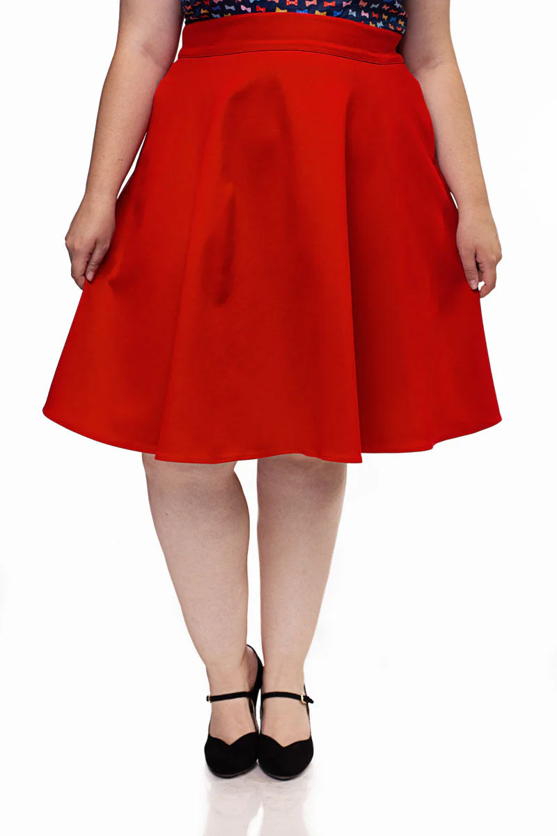 Charlotte Skirt in Red - Image 6