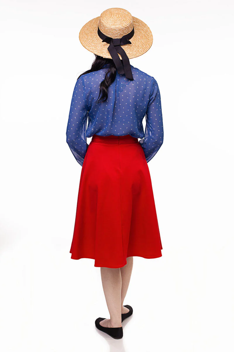 Charlotte Skirt in Red - Image 9