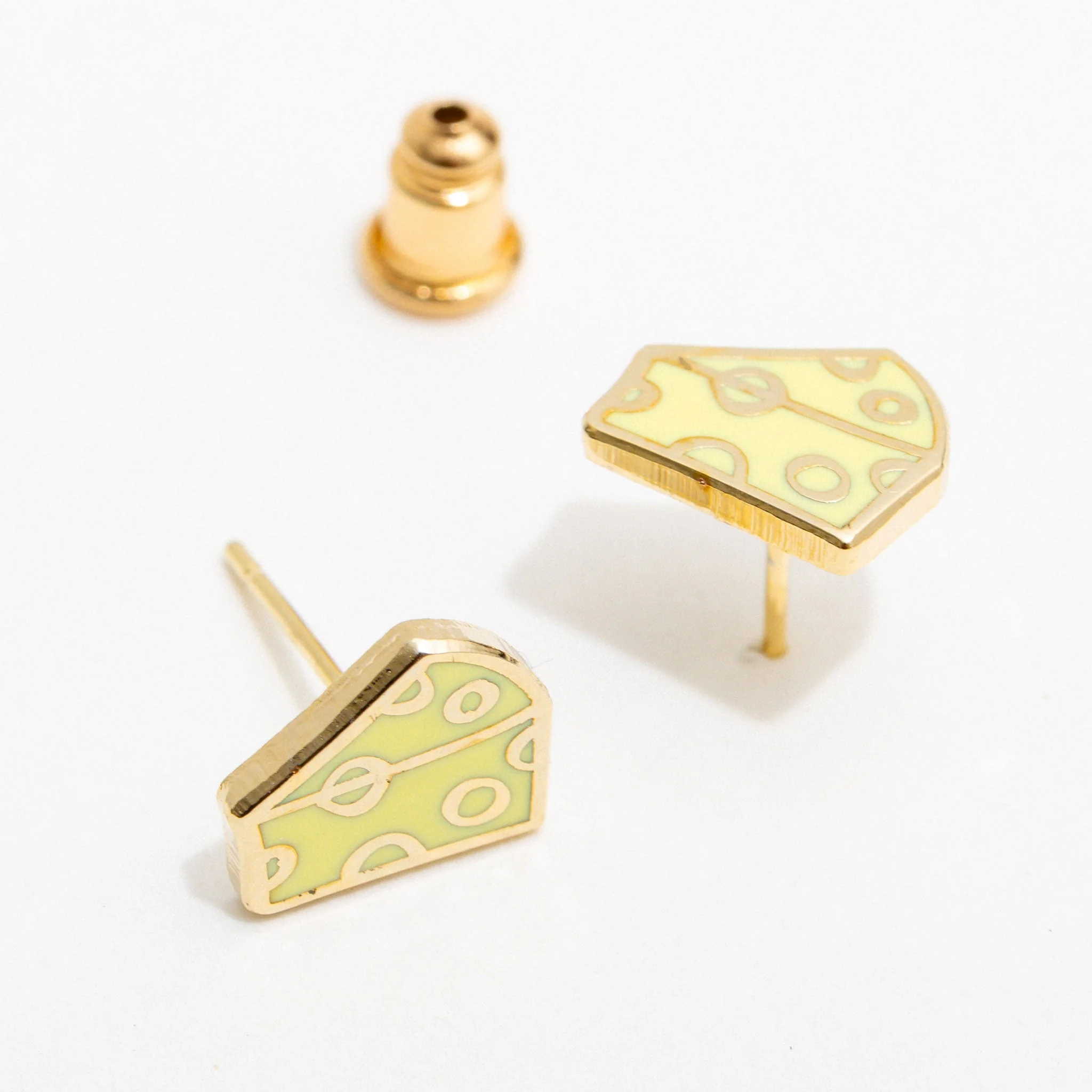 Cheese Stud Earrings - Image 3