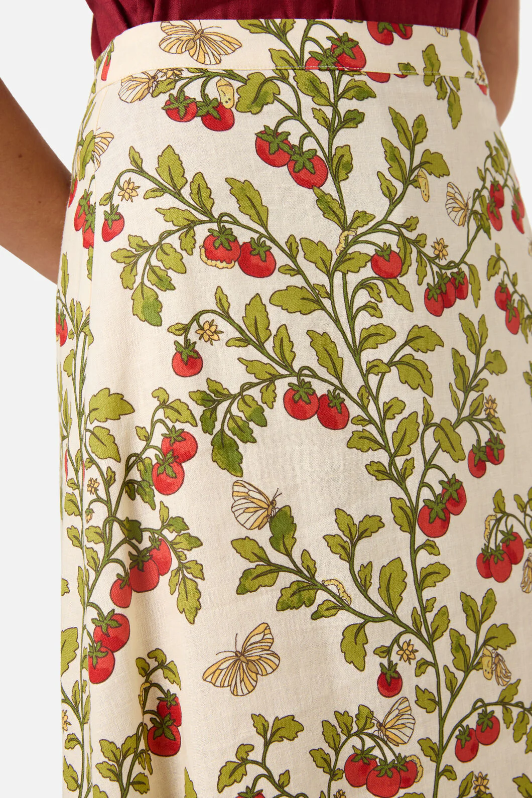 Cherry Tomatoes Midi Skirt - Image 2