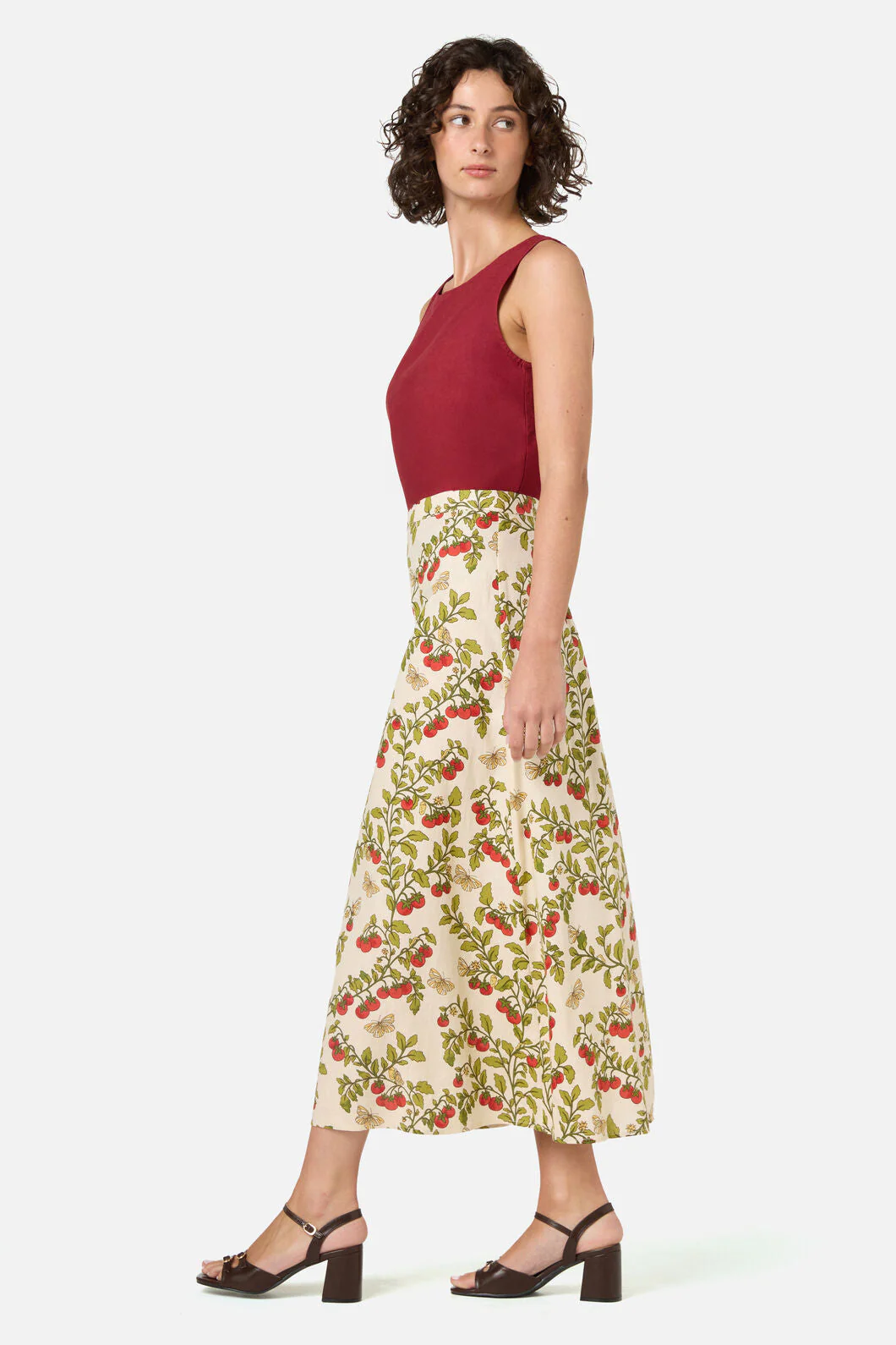 Cherry Tomatoes Midi Skirt - Image 4