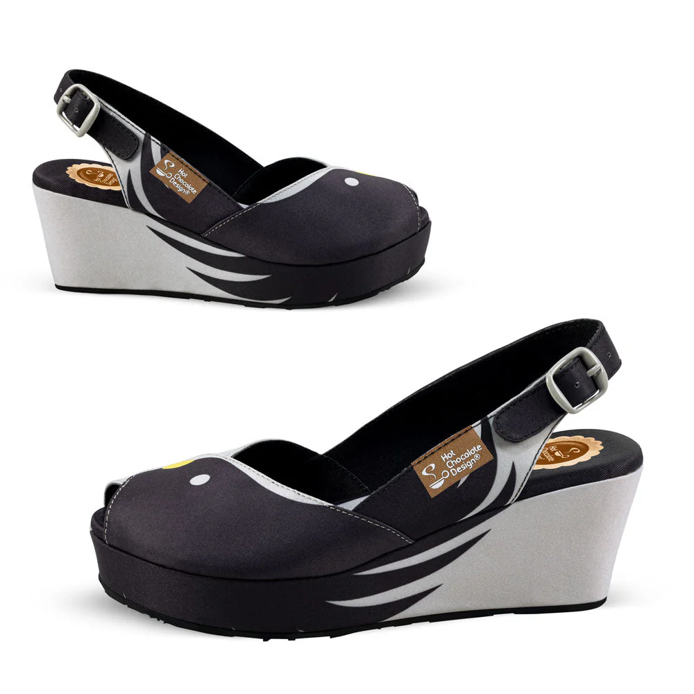 Chocolaticas® Black Birds Women's Sandal - Image 3