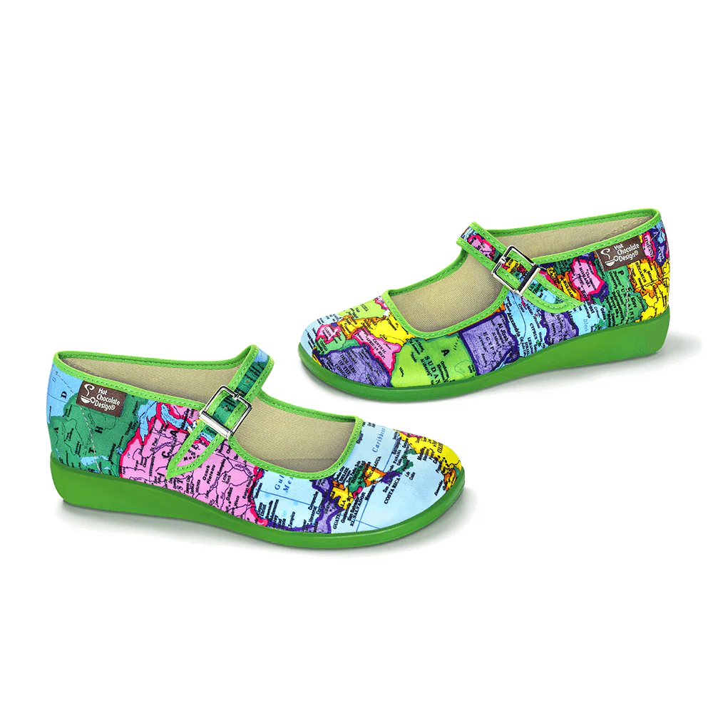 ChocolaticasĀ® Bon Voyage Women's Mary Jane Flat - Image 3
