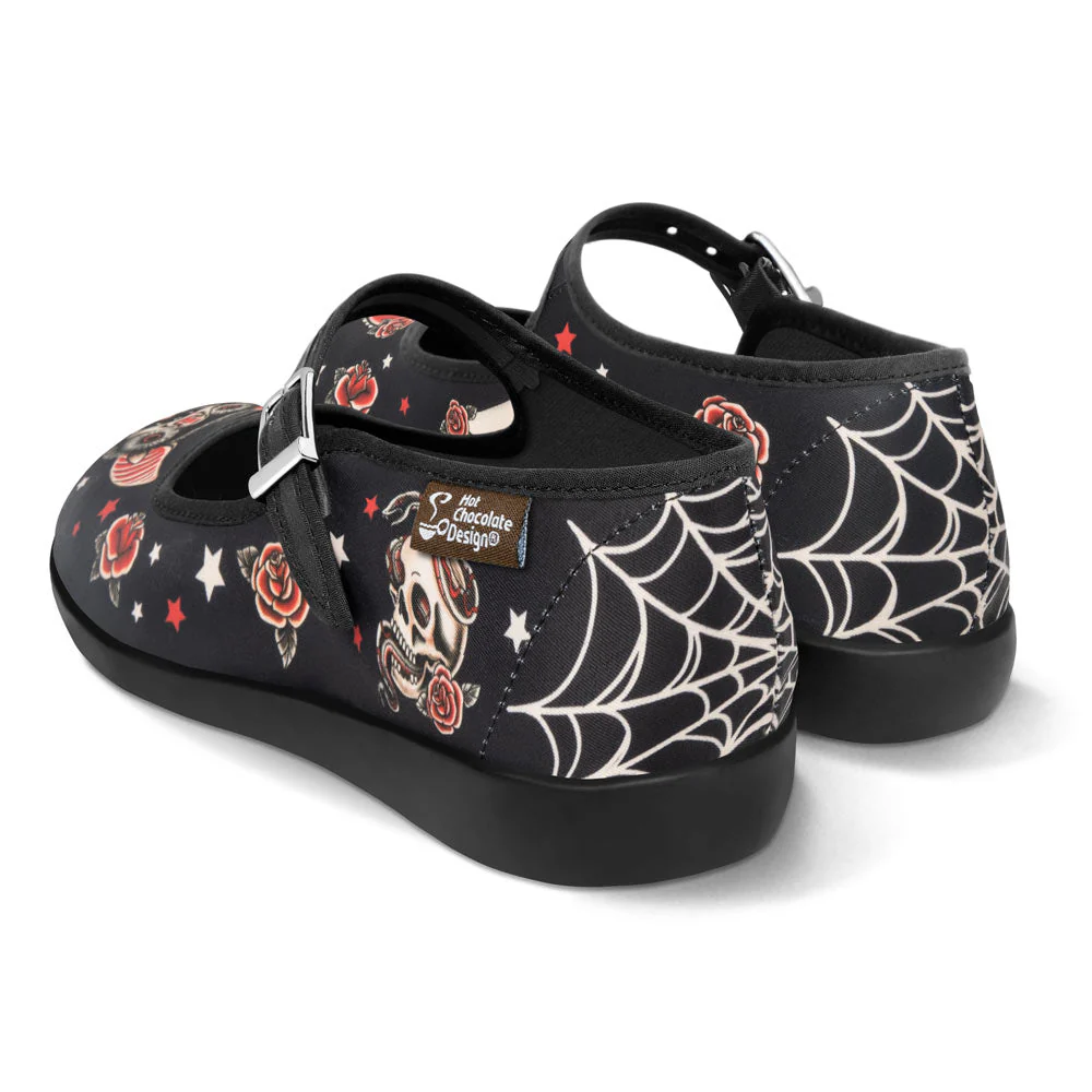 ChocolaticasĀ® Dark Tattoo Women's Mary Jane Flat - Image 4