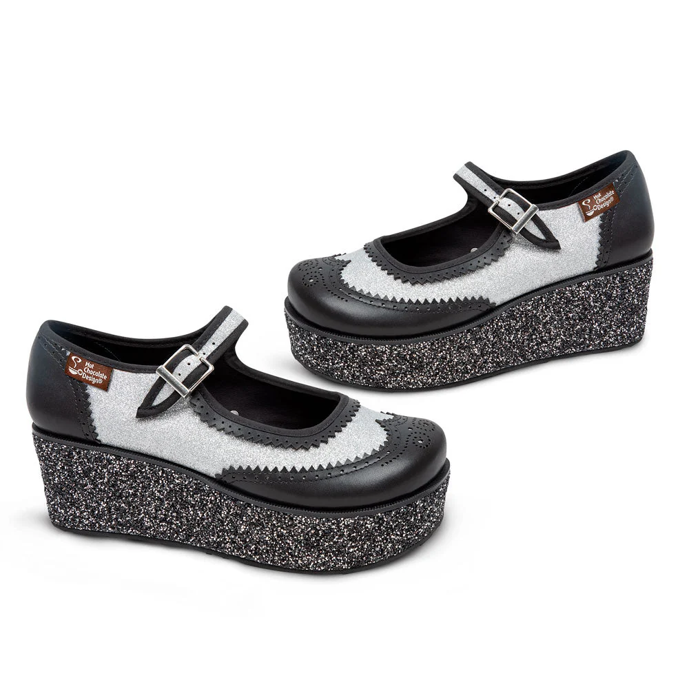 ChocolaticasĀ® Havana Glitter Women's Mary Jane Platform - Image 3