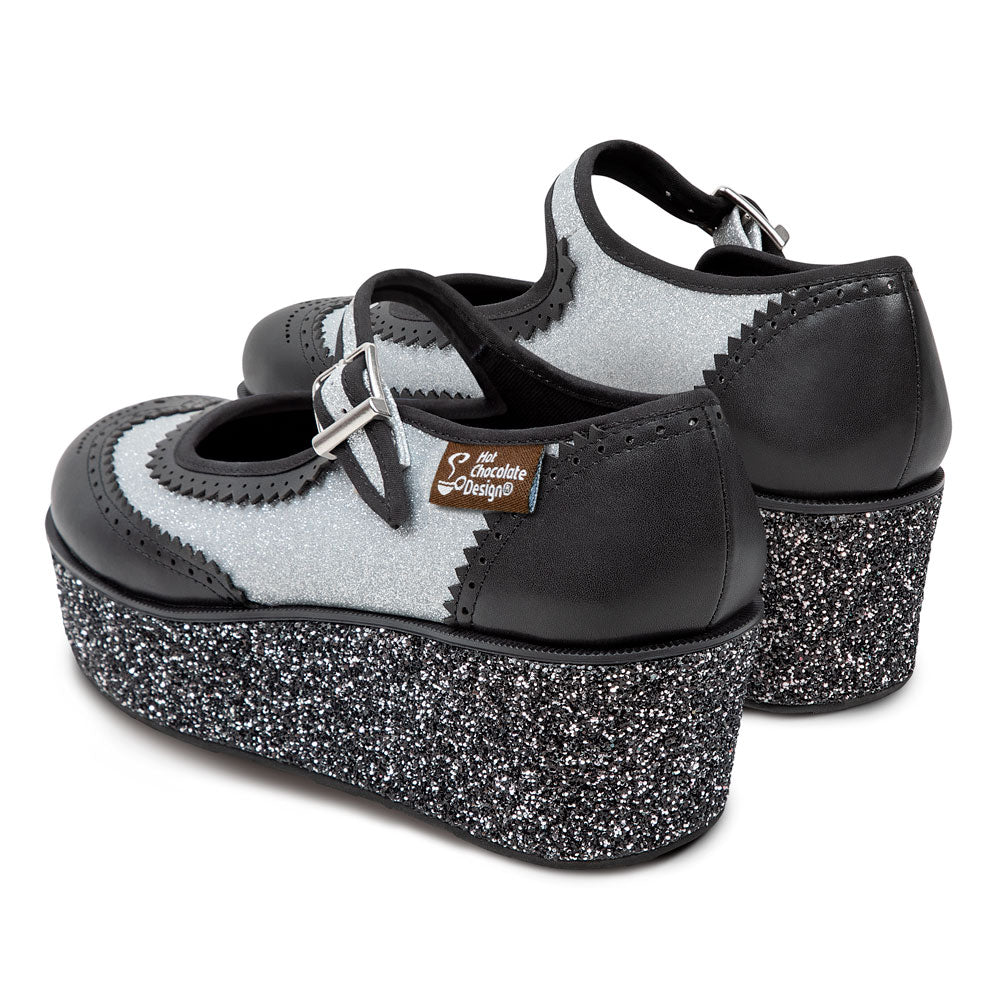 ChocolaticasĀ® Havana Glitter Women's Mary Jane Platform - Image 4