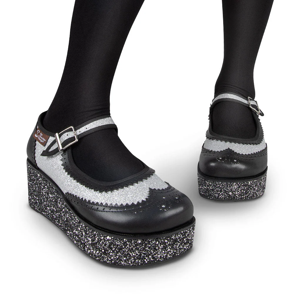ChocolaticasĀ® Havana Glitter Women's Mary Jane Platform - Image 5