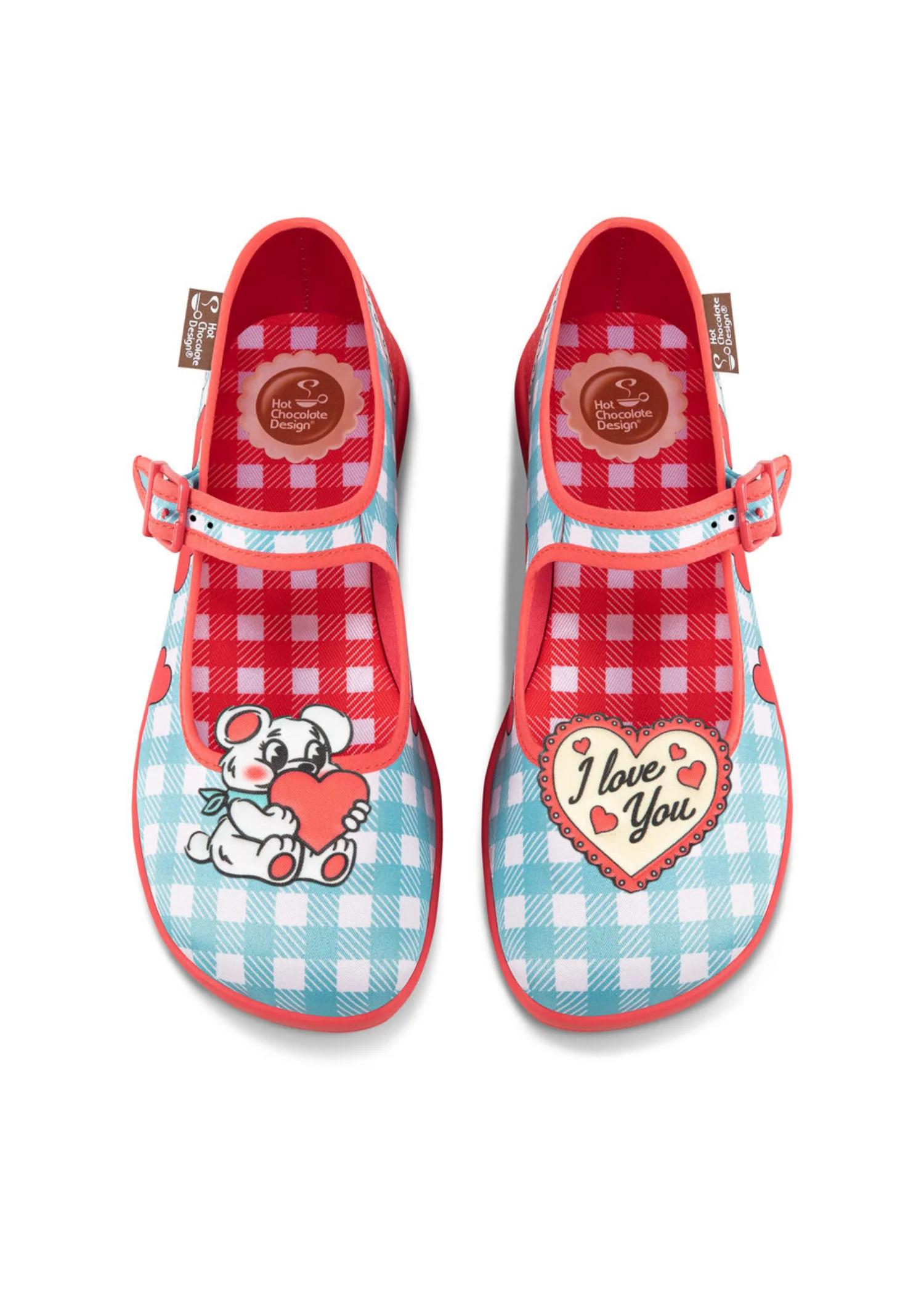 ChocolaticasĀ® I Love You Women's Mary Jane Flat