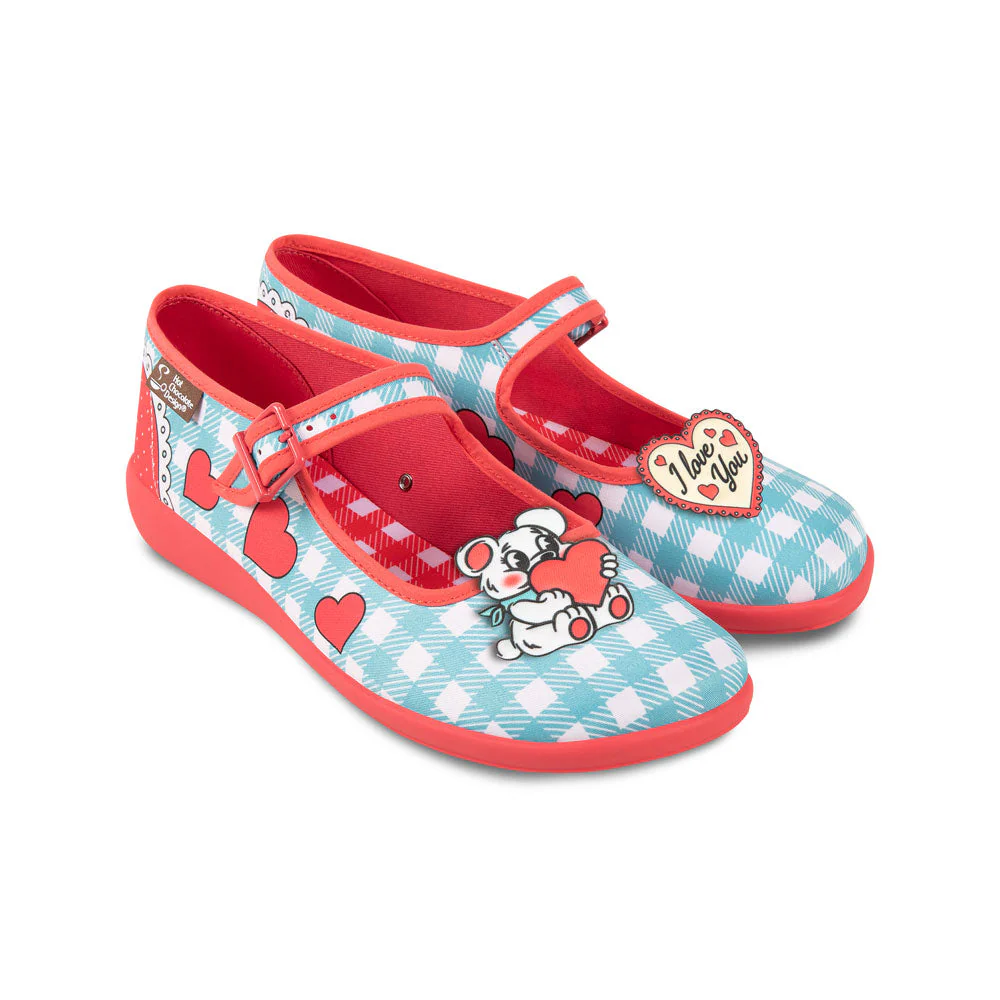 ChocolaticasĀ® I Love You Women's Mary Jane Flat - Image 2