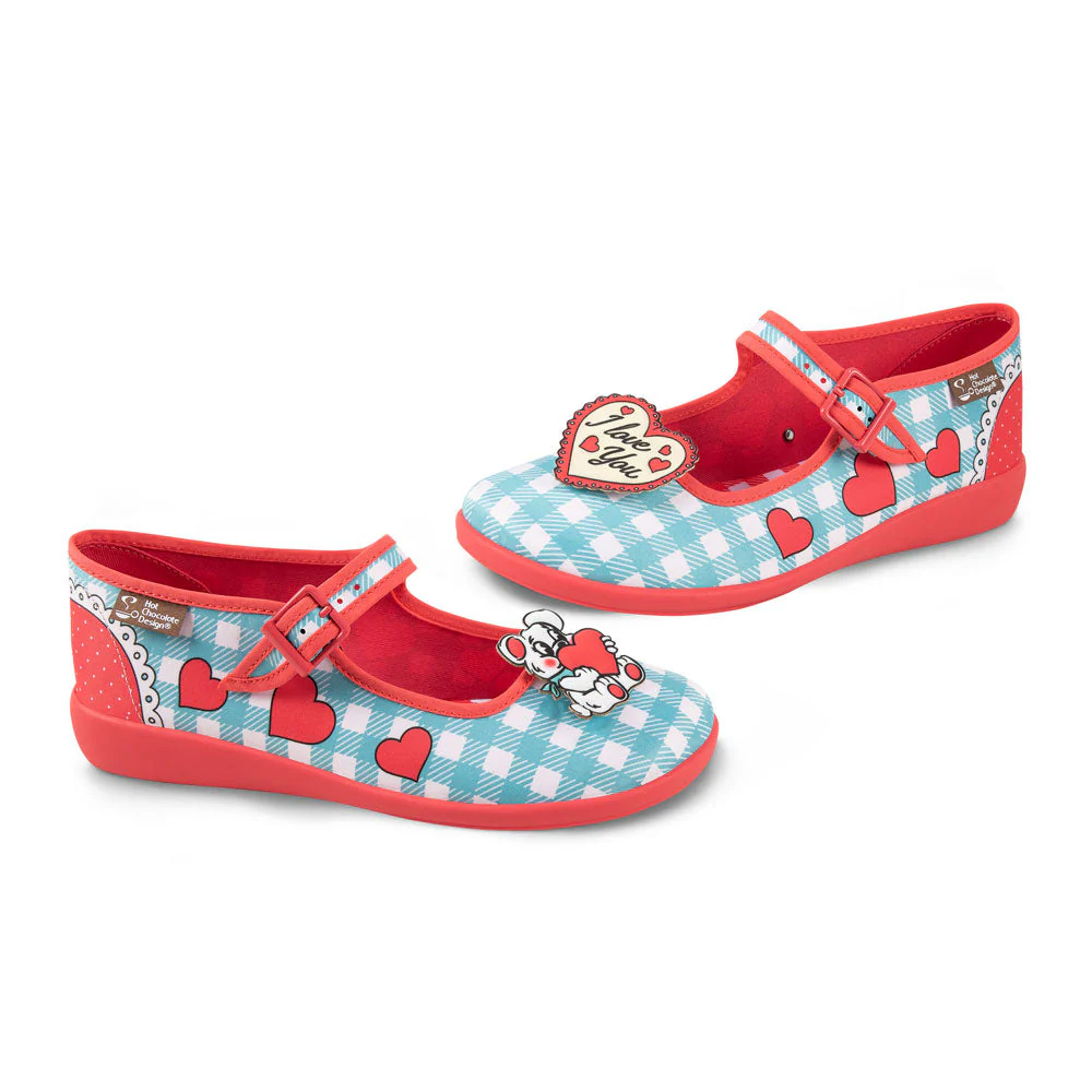 ChocolaticasĀ® I Love You Women's Mary Jane Flat - Image 3