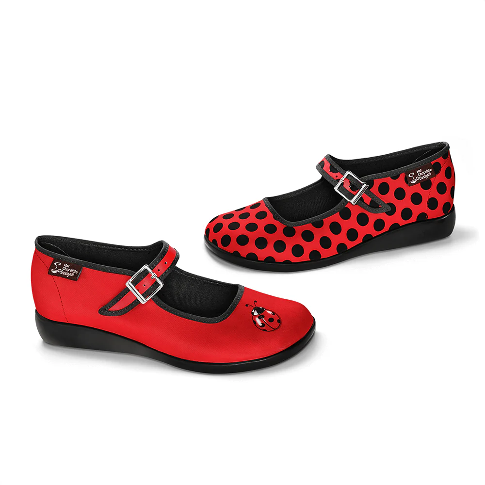 ChocolaticasĀ® Ladybug Women's Mary Jane Flat - Image 3