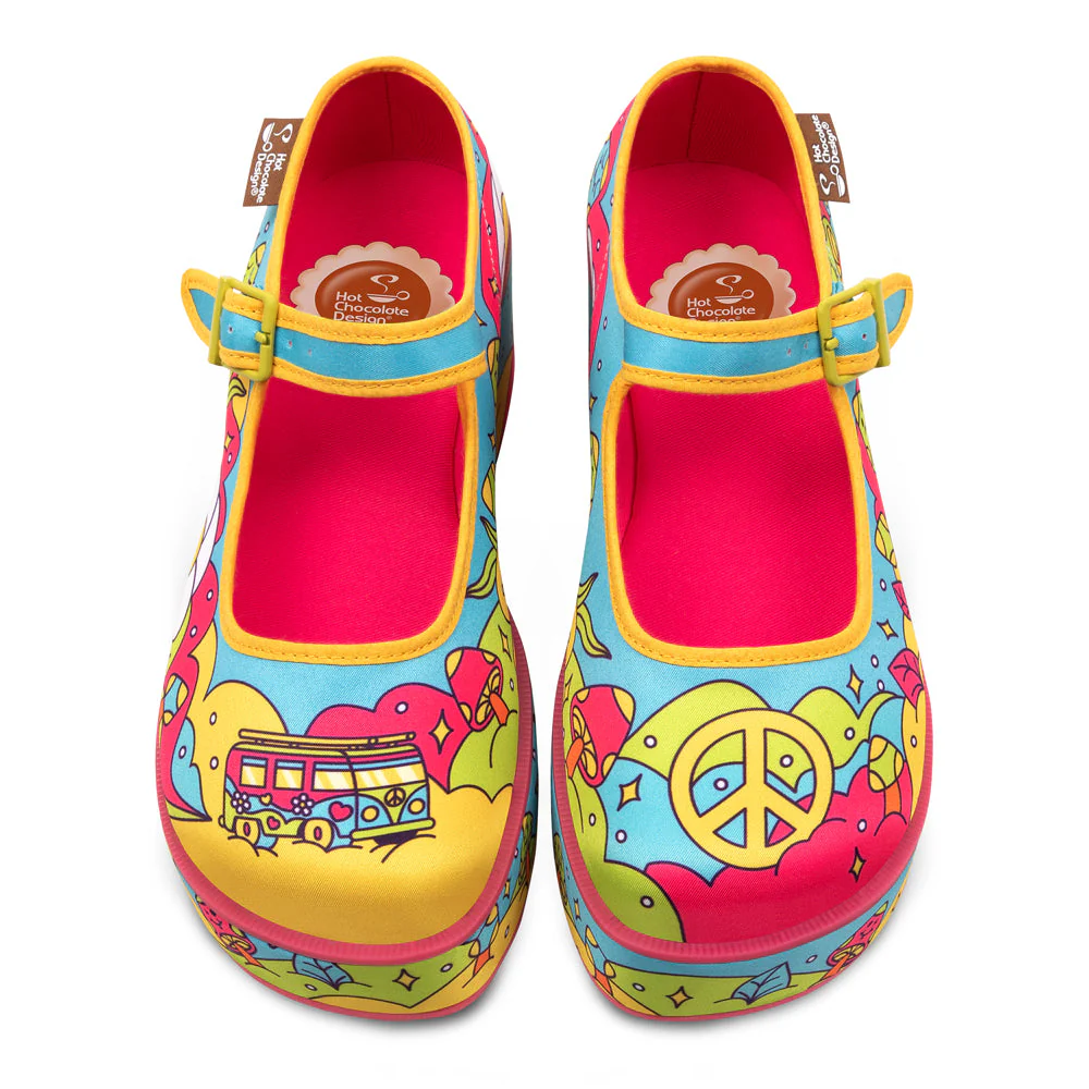 Chocolaticas® Love On The Road Women's Mary Jane Platform - Image 2