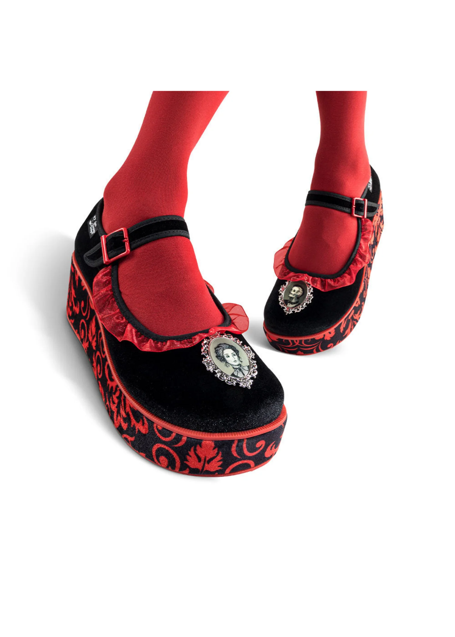 ChocolaticasĀ® Memento Mori Women's Mary Jane Platform