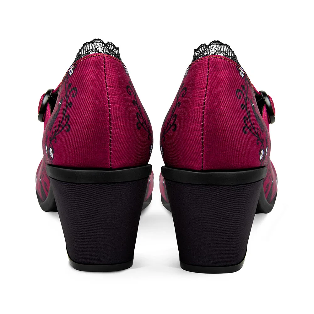 ChocolaticasĀ® Mid Heels Carmilla Women's Mary Jane Pump - Image 4