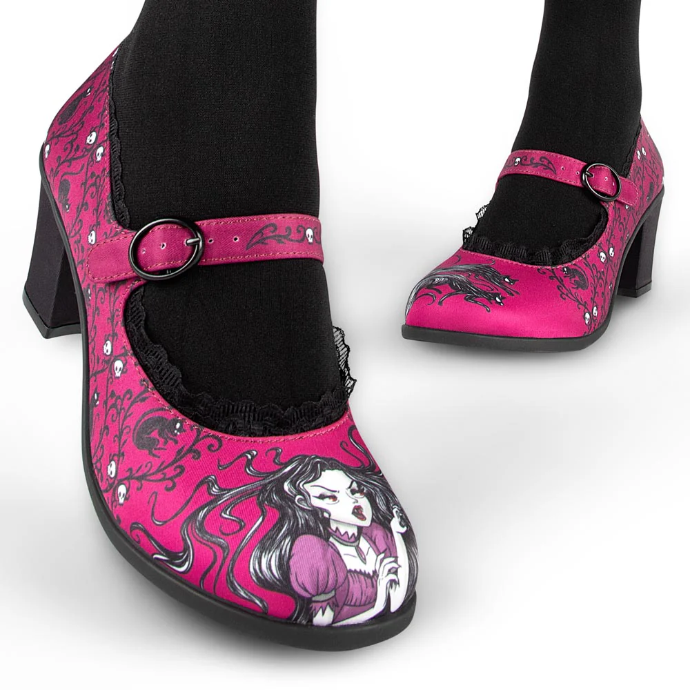 ChocolaticasĀ® Mid Heels Carmilla Women's Mary Jane Pump - Image 6