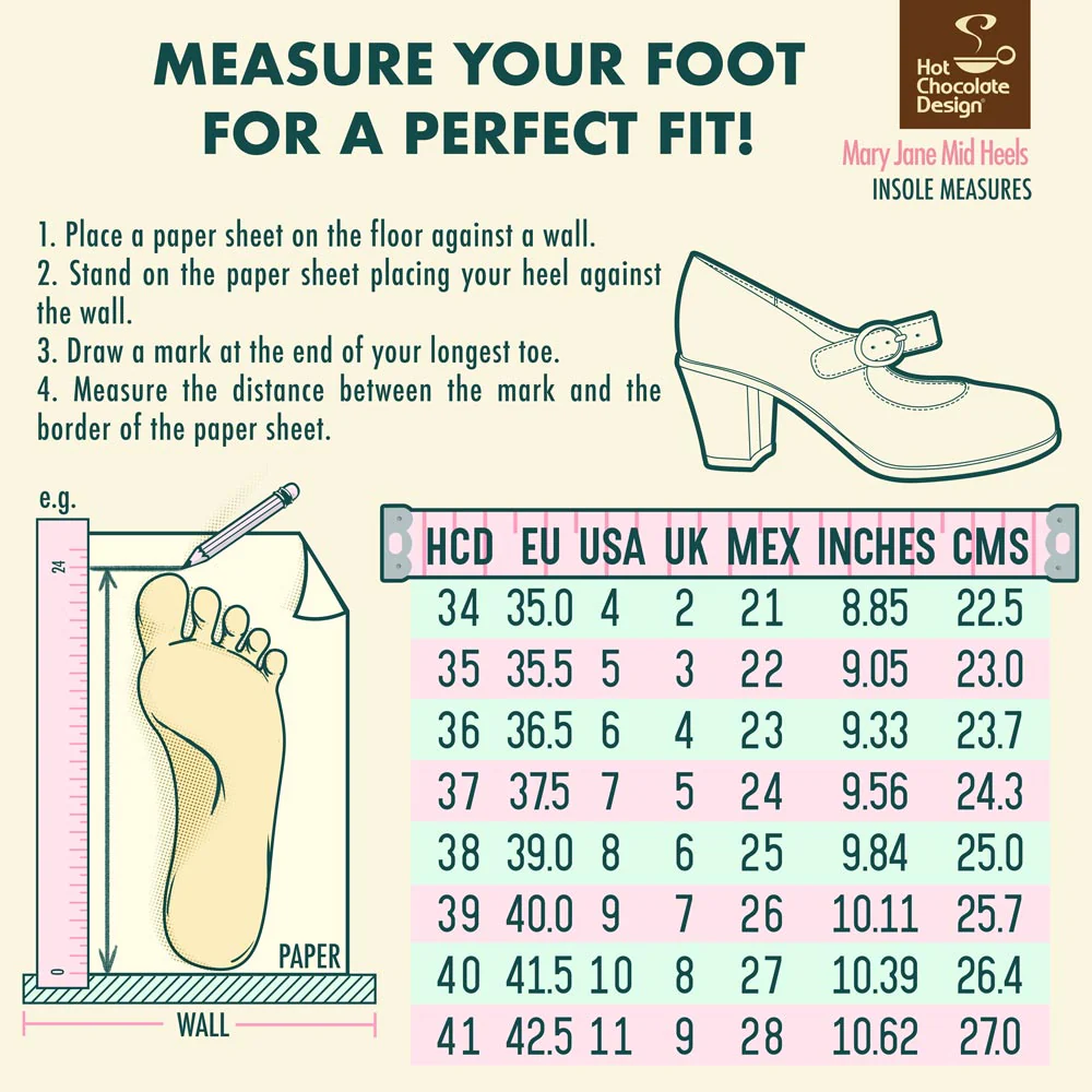 ChocolaticasĀ® Mid Heels Carmilla Women's Mary Jane Pump - Image 7