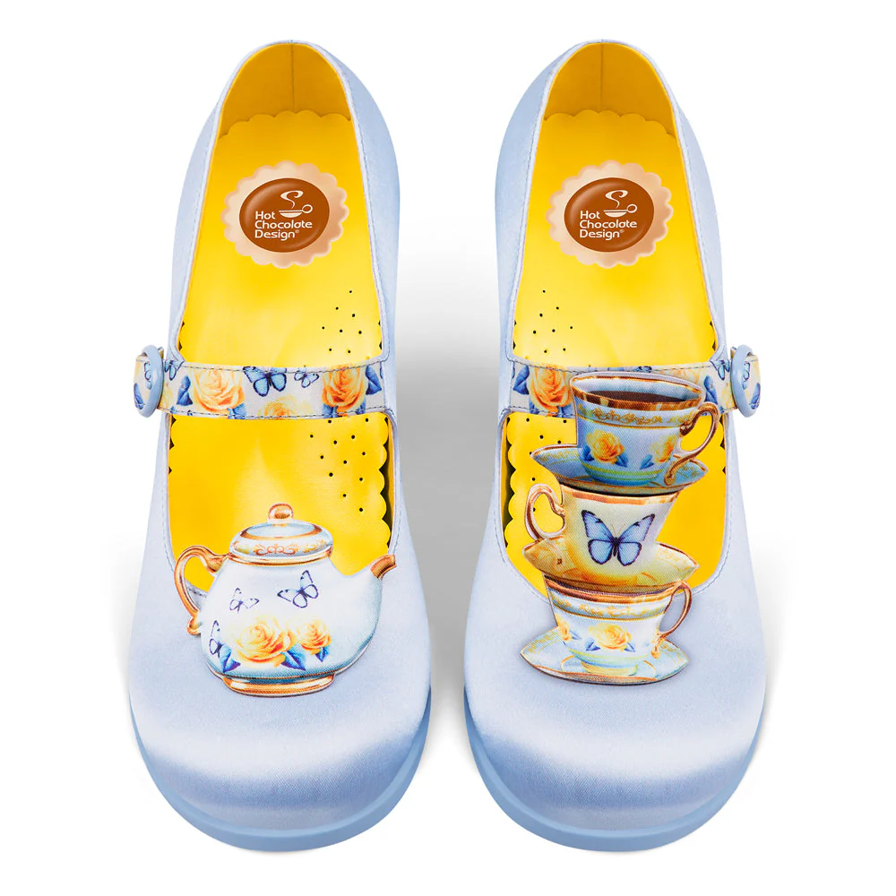 ChocolaticasĀ® Mid Heels Tea Party Women's Mary Jane Pump - Image 3
