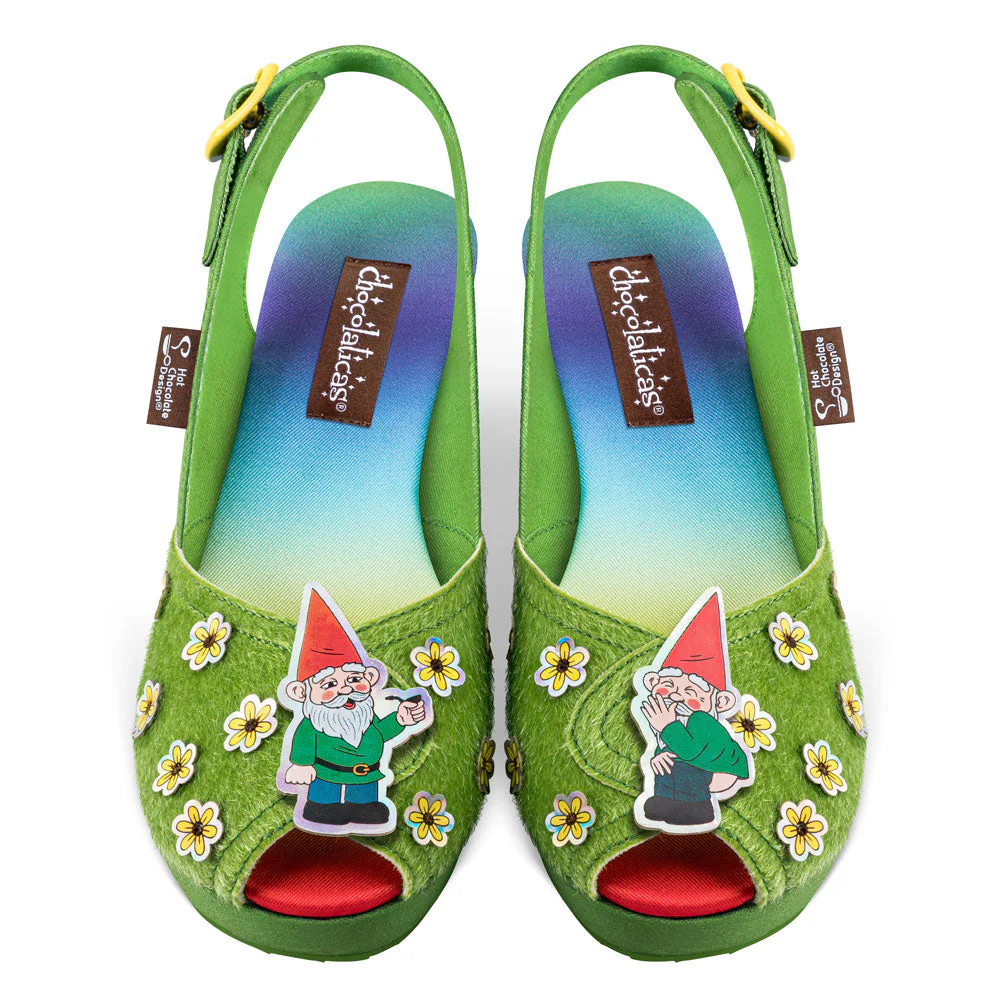 ChocolaticasĀ® Naughty Gnome Women's Sandal - Image 2
