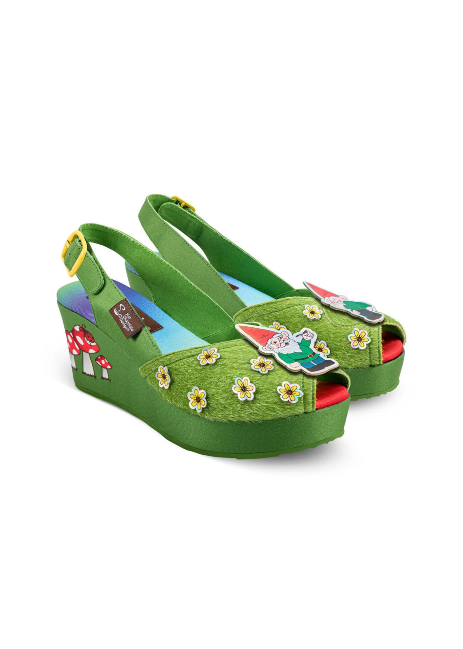 ChocolaticasĀ® Naughty Gnome Women's Sandal - Image 4
