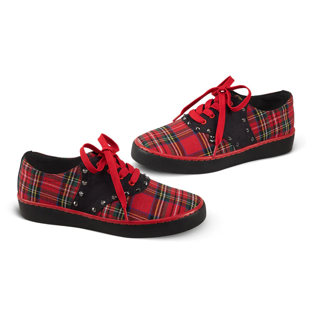 ChocolaticasĀ® Rebel Tartan Casual Sneaker - Image 3