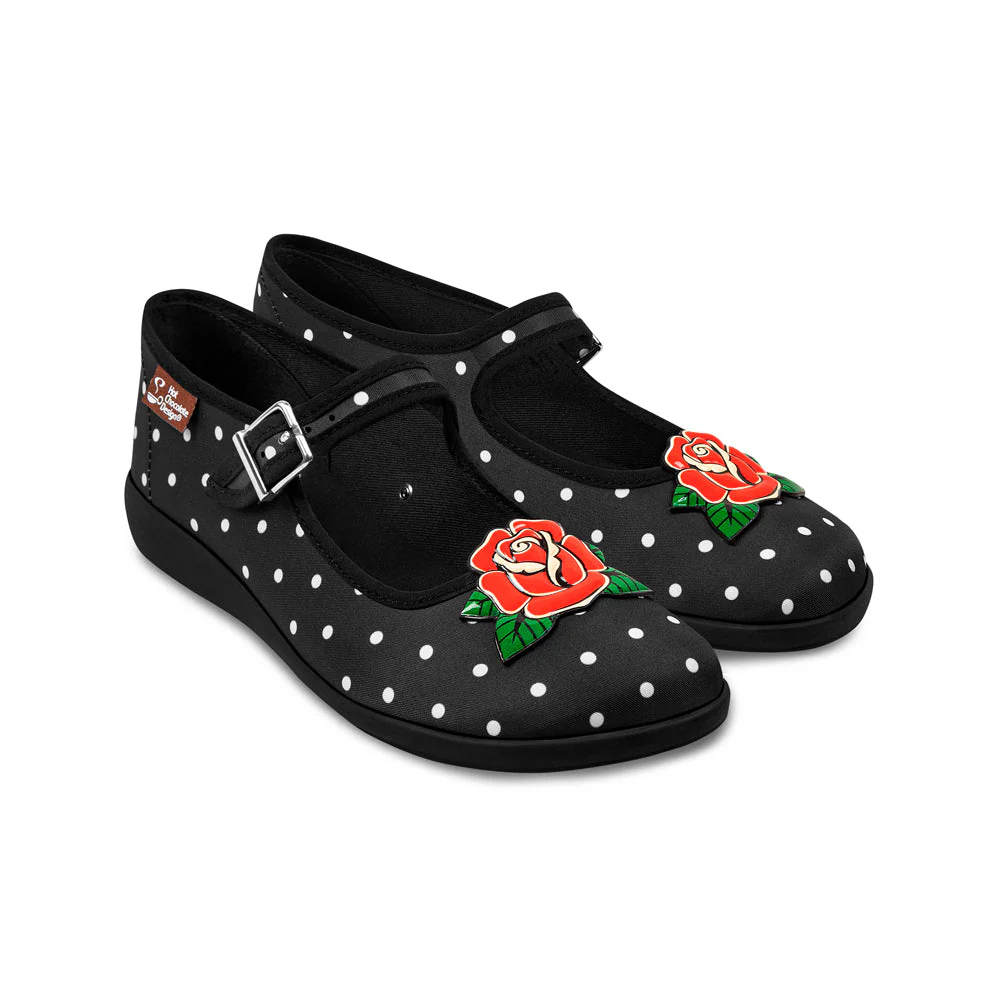 ChocolaticasĀ® Rockabilly Women's Mary Jane Flat - Image 2