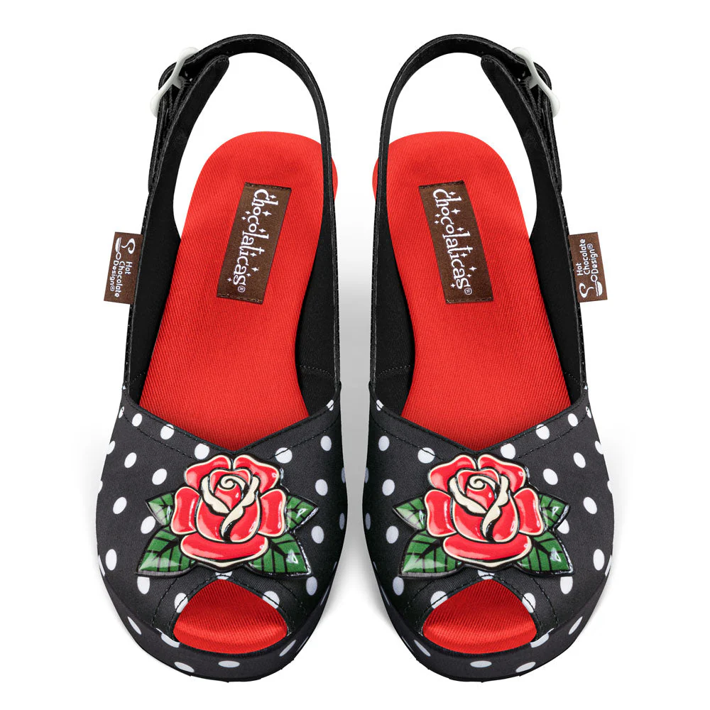 ChocolaticasĀ® Rockabilly Women's Sandal - Image 2