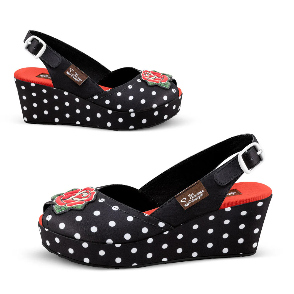 ChocolaticasĀ® Rockabilly Women's Sandal - Image 3